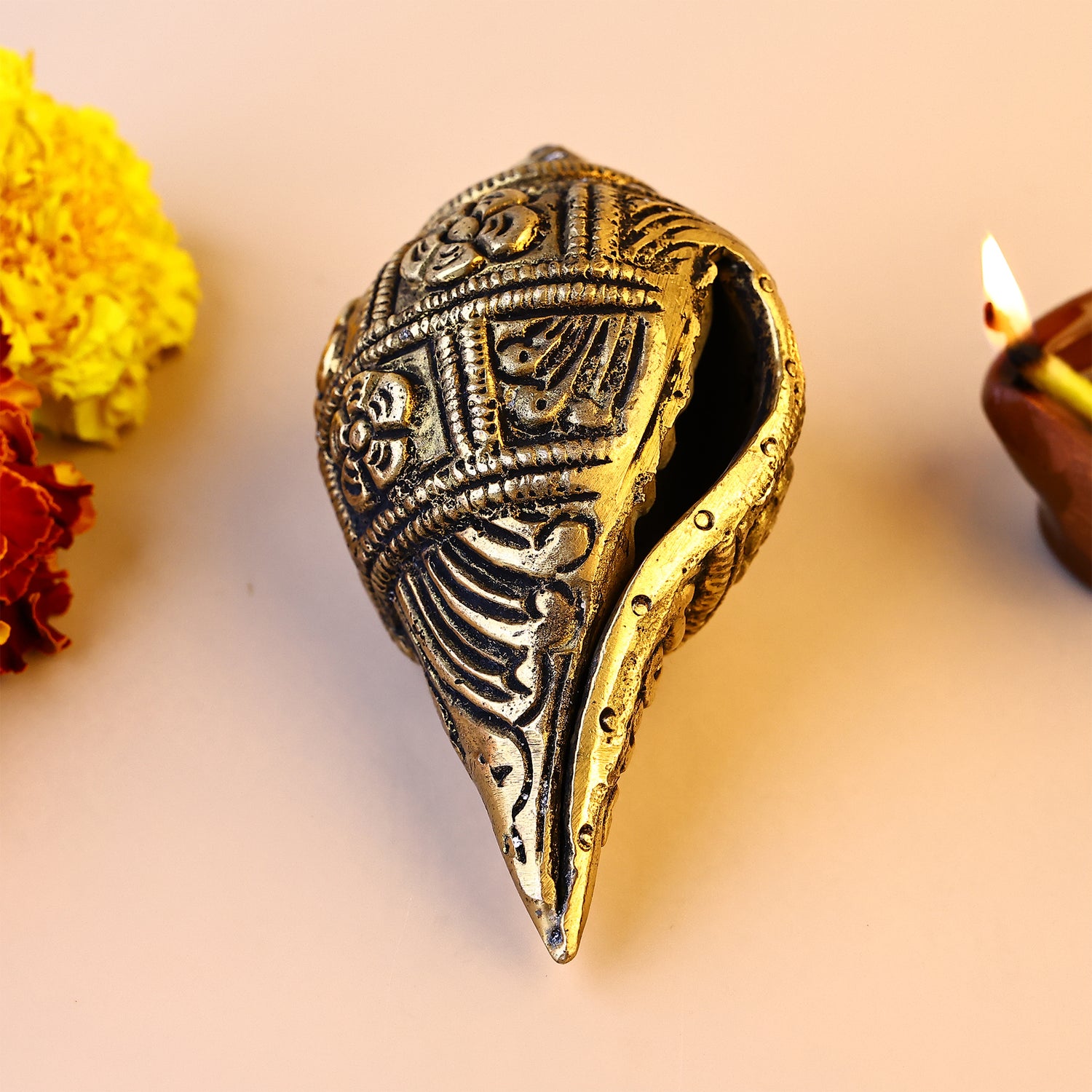 Brass Shankh - Abhimantrit