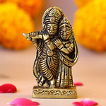 Brass Radha Krishna Idol - Abhimantrit