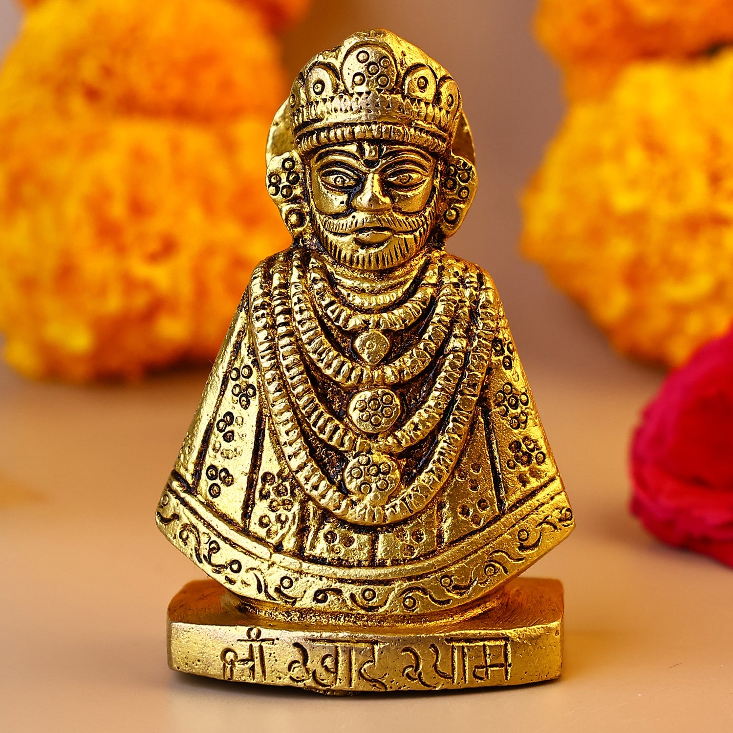 Brass Shri Khatu Shyamji Idol - Abhimantrit