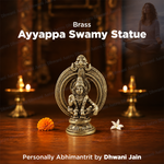 Brass Ayyappa Swamy Statue for Peace & Spiritual Growth