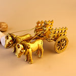Brass Vintage Bullock Cart With Open Jaali - Abhimantrit