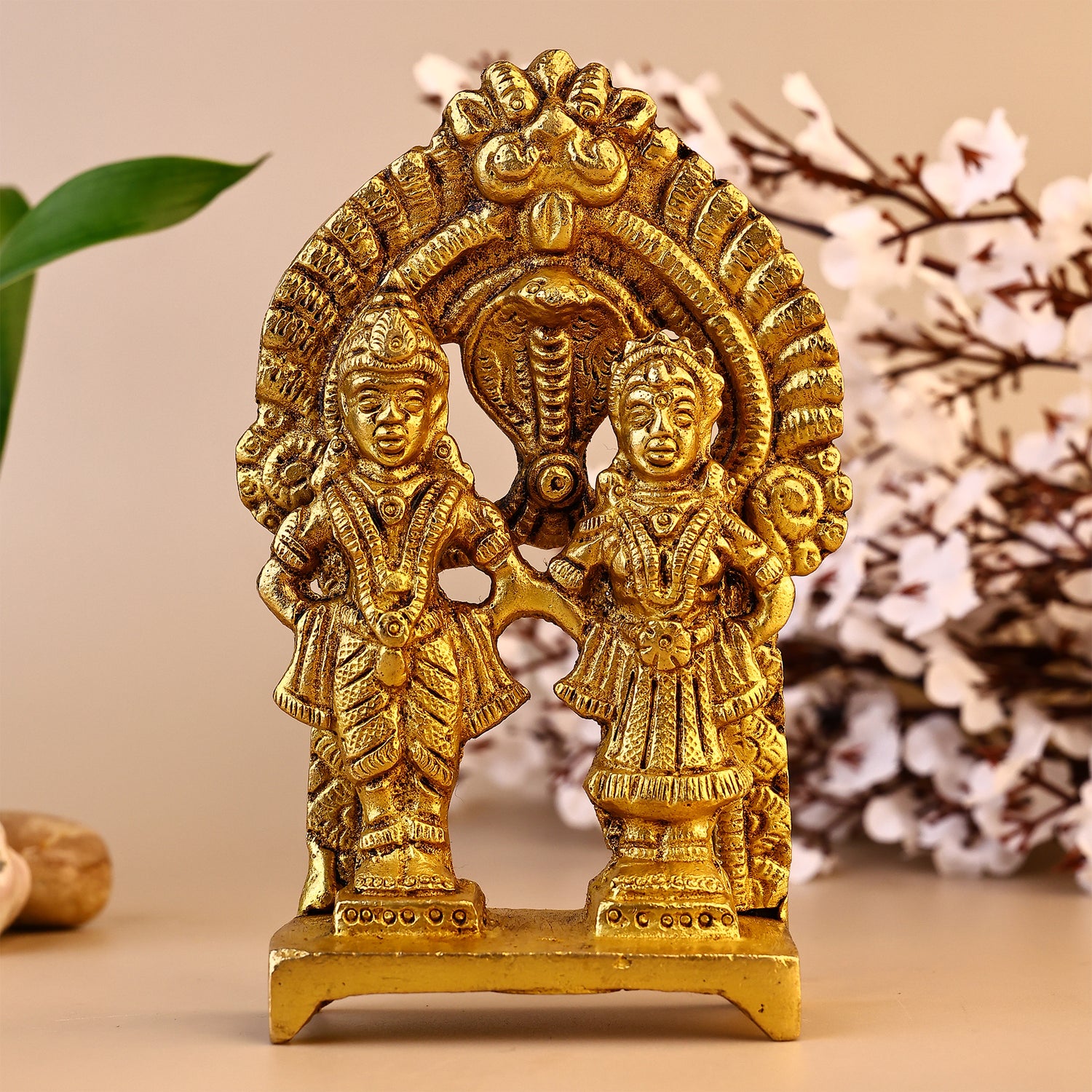 Brass Vitthal Rukmani Murti - Abhimantrit