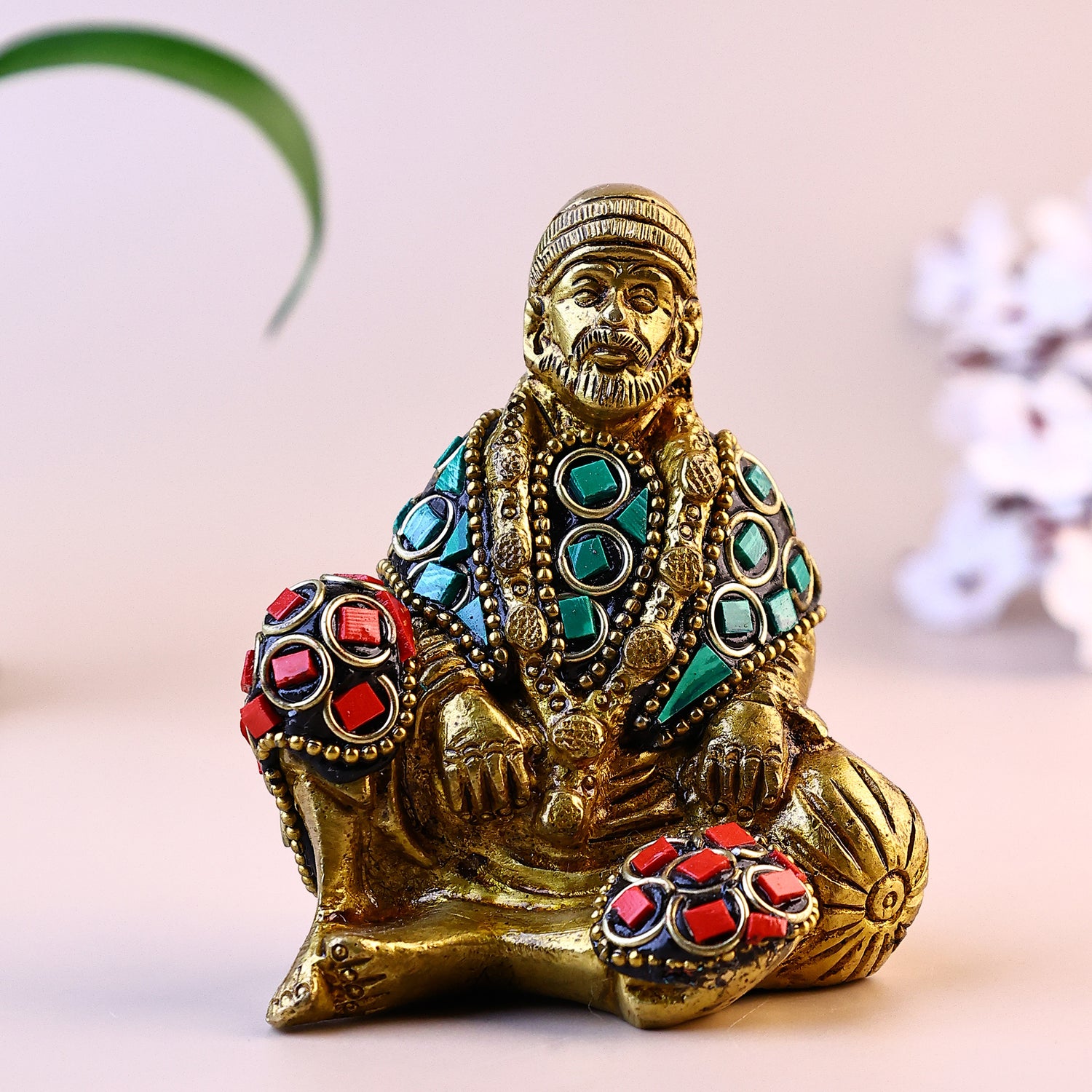 Brass Multi Colour Sai Baba - Abhimantrit