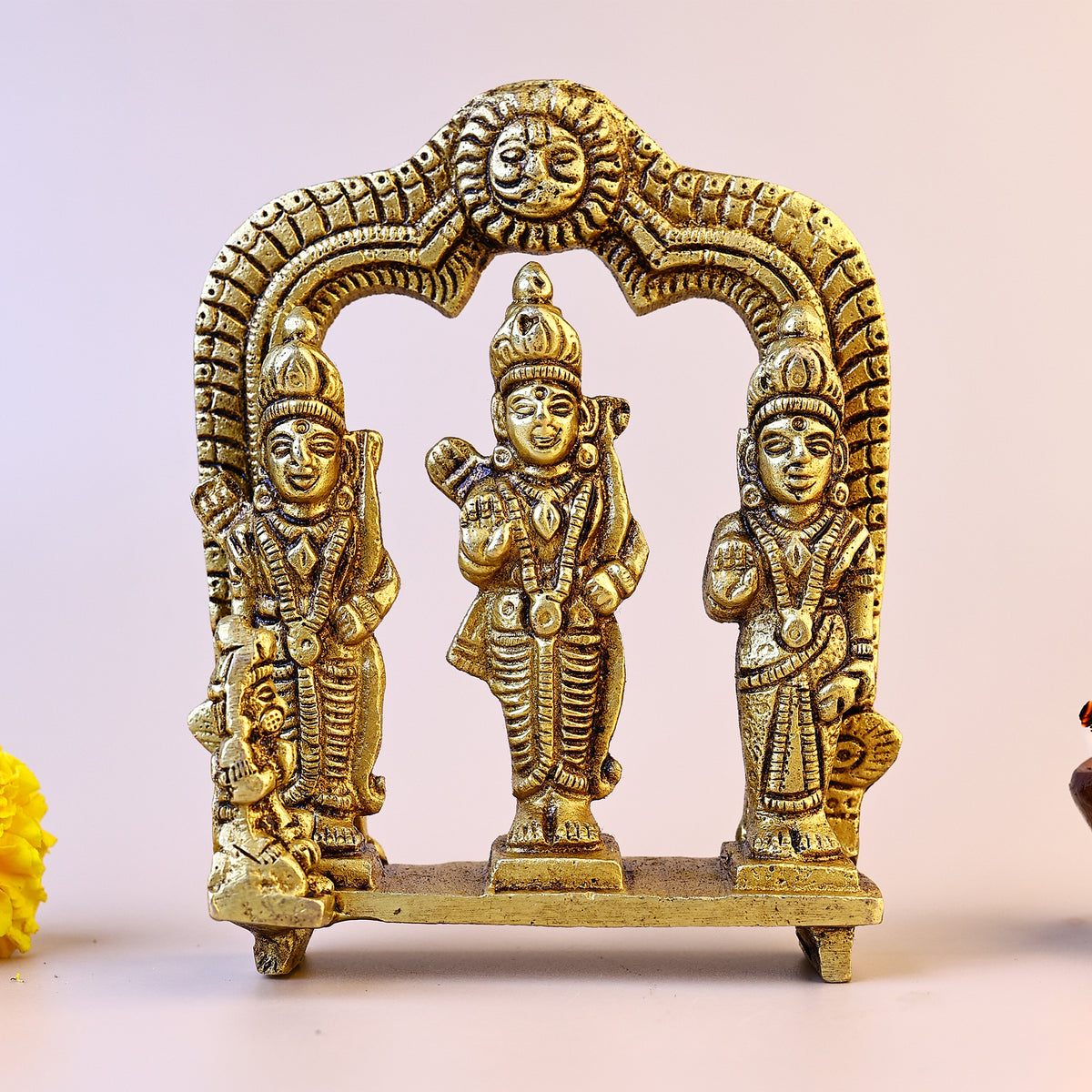Brass Ram Darbar Murti - Abhimantrit