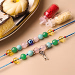 Combo of 2 Bhaiya-Bhabhi Sneh Bandhan- Abhimantrit Rakhi