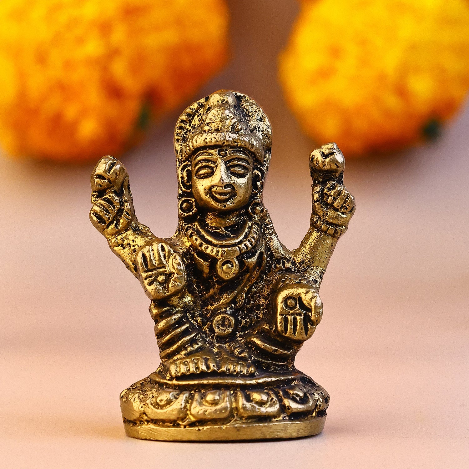 Brass Lakshmi Ji Idol - Abhimantrit