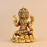 Brass Lord Brahma Ji Sculpture - Abhimantrit