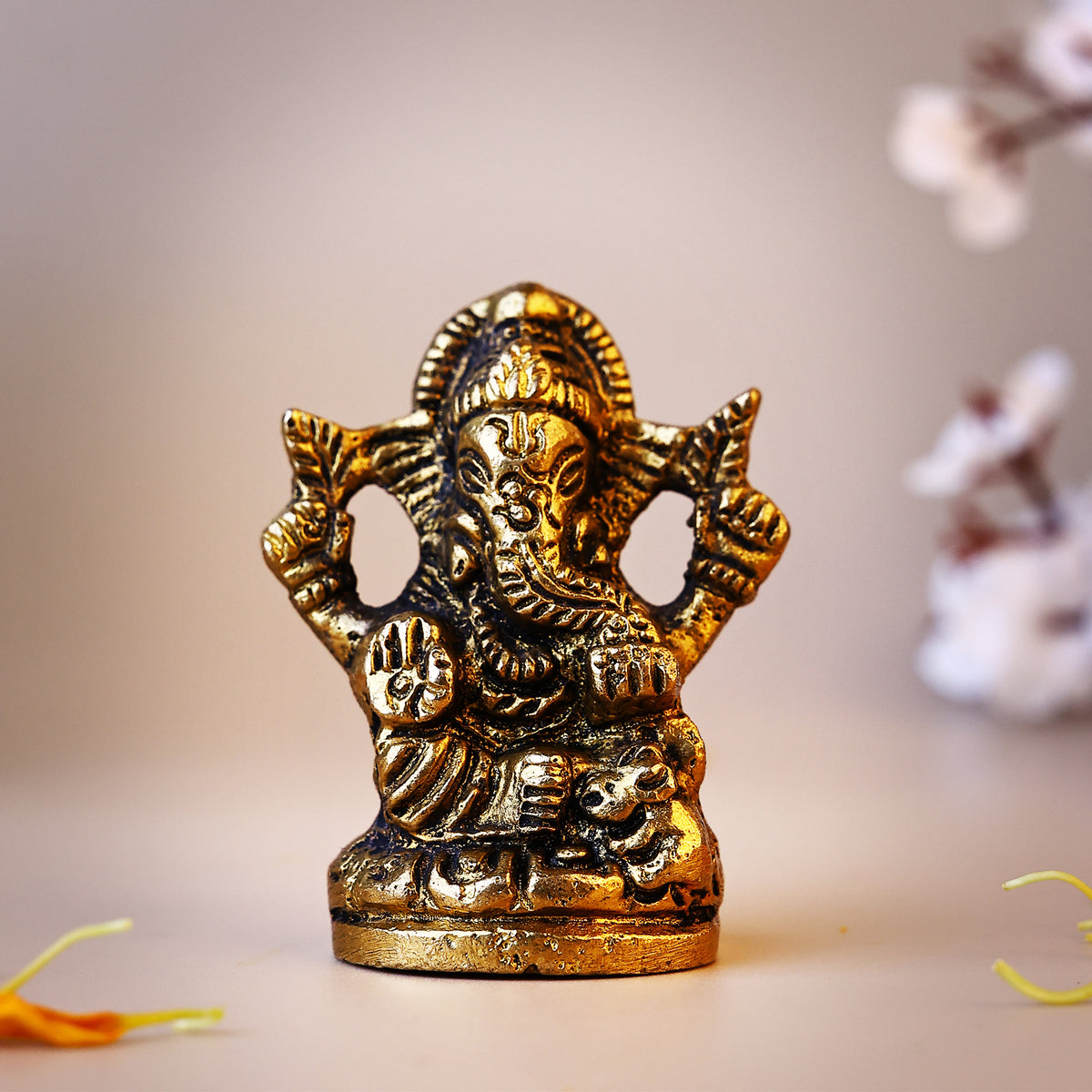 Pure Brass Shree Ganesha Idol - Abhimantrit