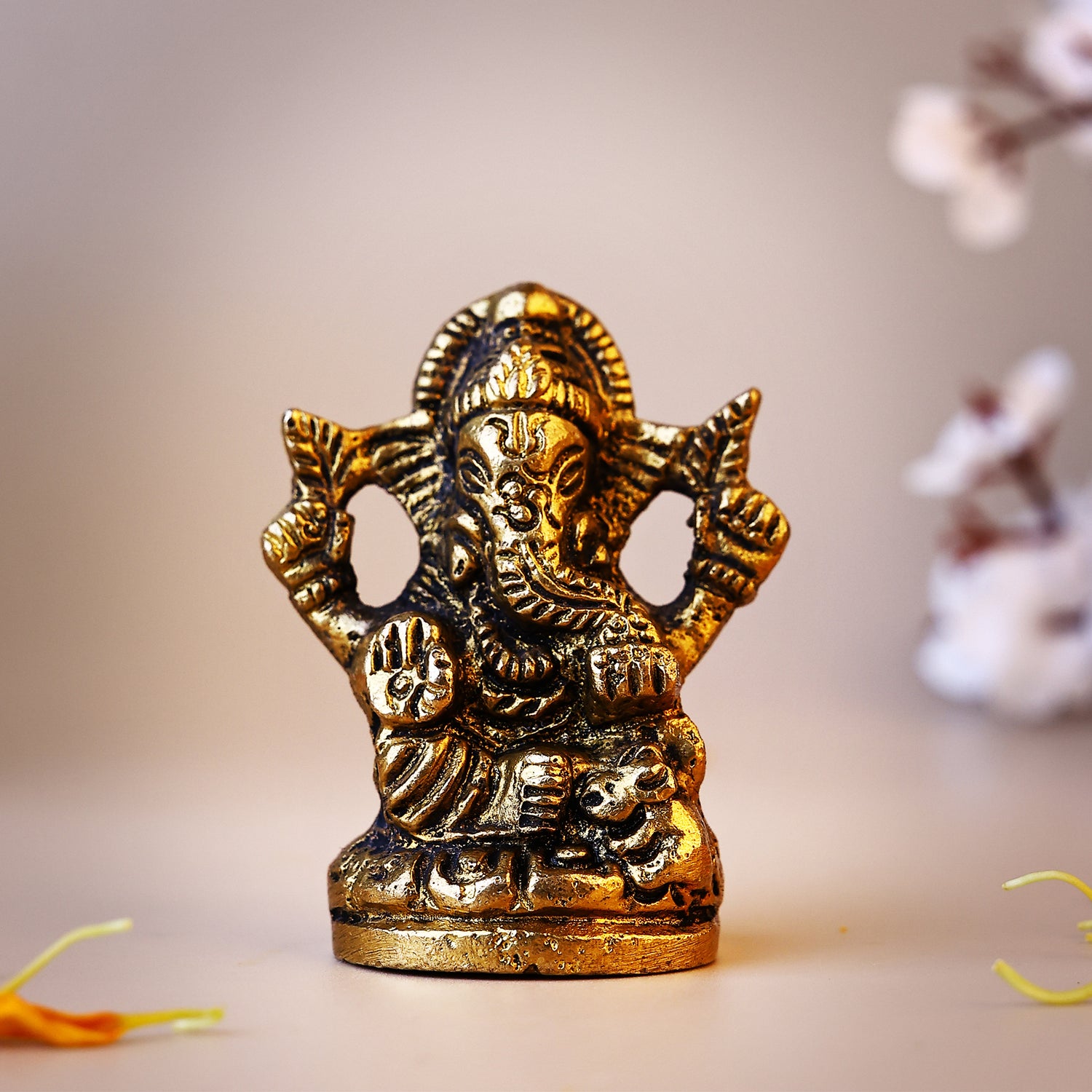 Pure Brass Shree Ganesha Idol - Abhimantrit