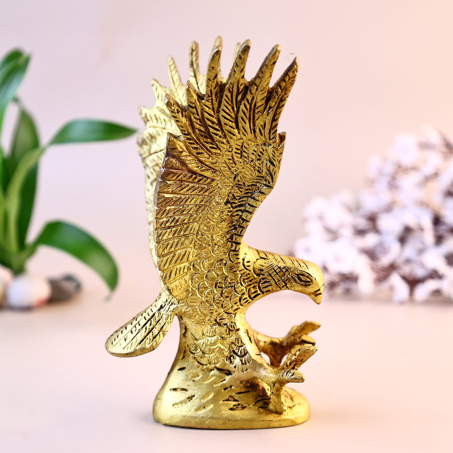 Brass Eagle Statue - Abhimantrit