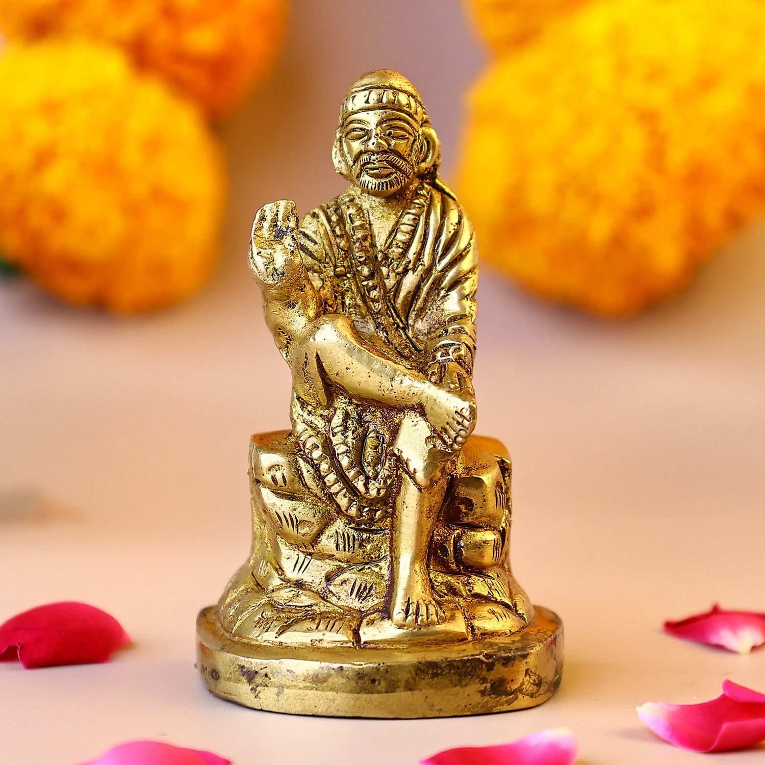 Brass Shirdi Sai Baba Idol - Abhimantrit