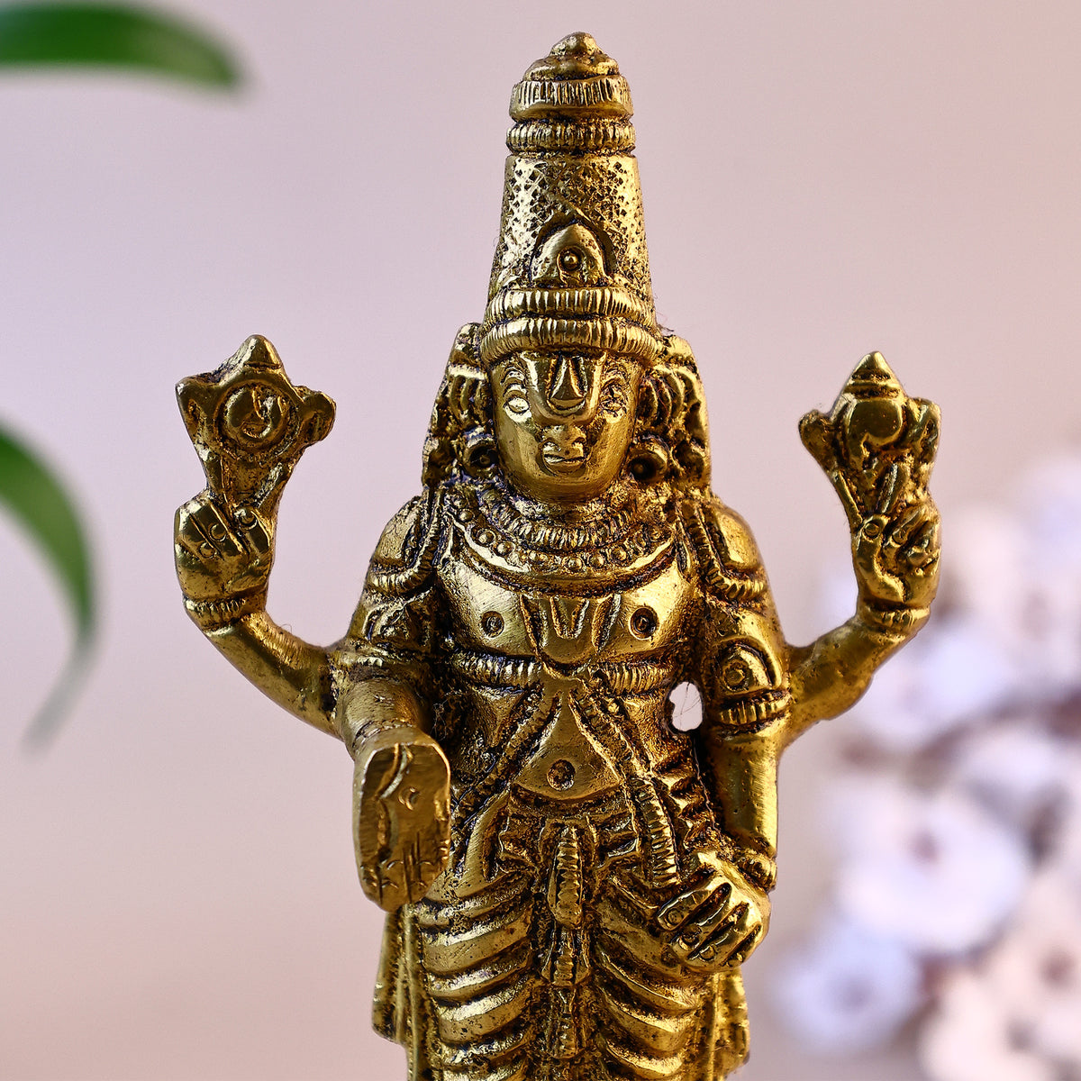 Brass Tirupati Balaji Statue - Abhimantrit