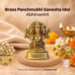 Brass Panchmukhi Ganesha Idol - Abhimantrit