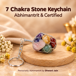 Seven Chakra Stones Key Chain - Abhimantrit