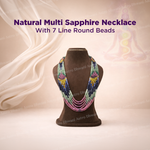 Natural Multi Sapphire Necklace – Natural Gemstone Layered Jewelry