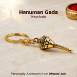 Hanuman Gada Keychain | Spiritually Energized Bajrangbali Protection