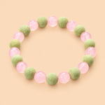 Rose Quartz with Tulsi Bracelet - Abhimantrit & Certified