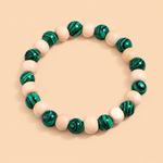 Tulsi and Malachite Bracelet- Abhimantrit & Certified