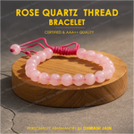 Rose Quartz Thread Bracelet for Love, Relationship & Emotional Healing