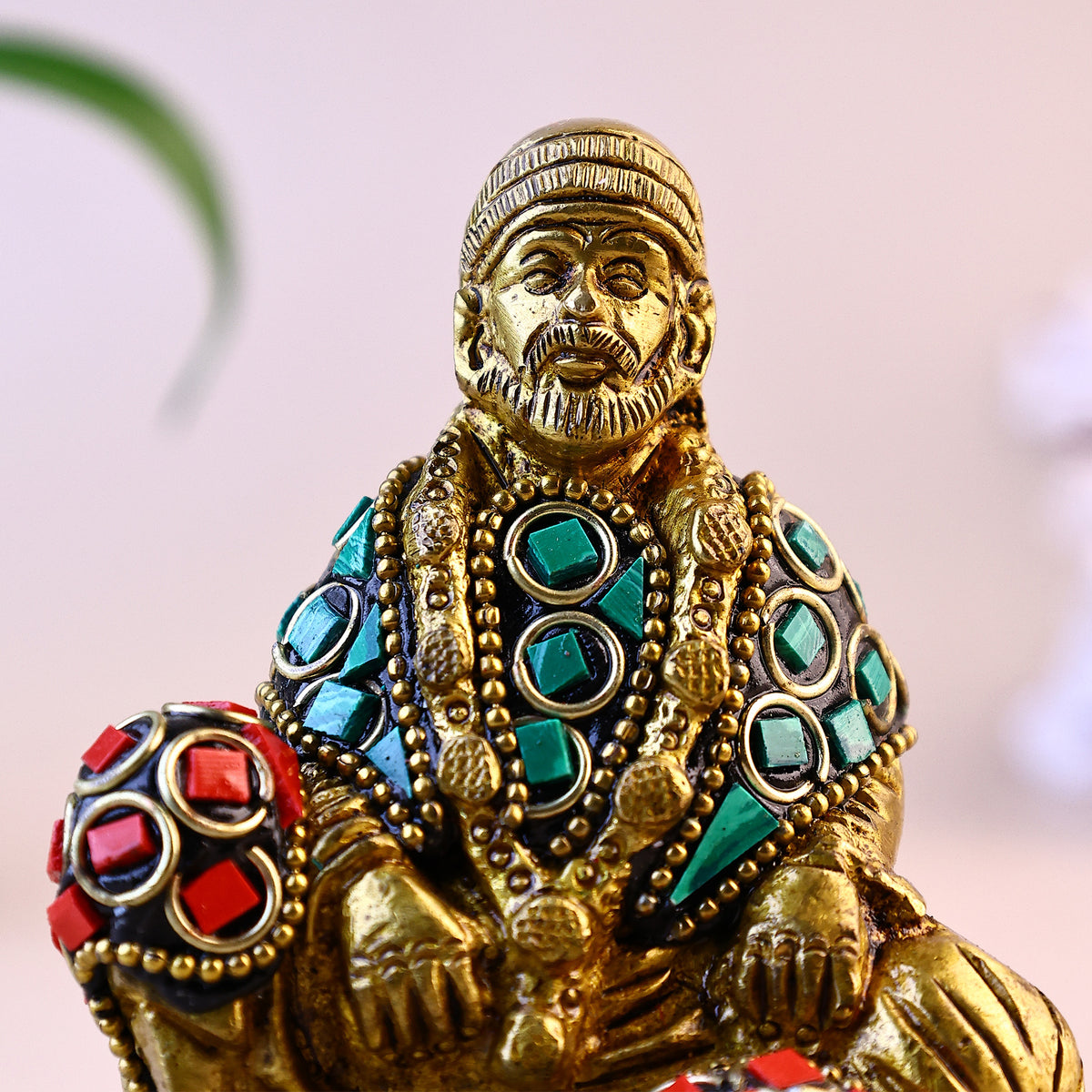 Brass Multi Colour Sai Baba - Abhimantrit
