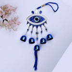 Evil Eye Wind Chimes with 5 Bells Hanging - Abhimantrit