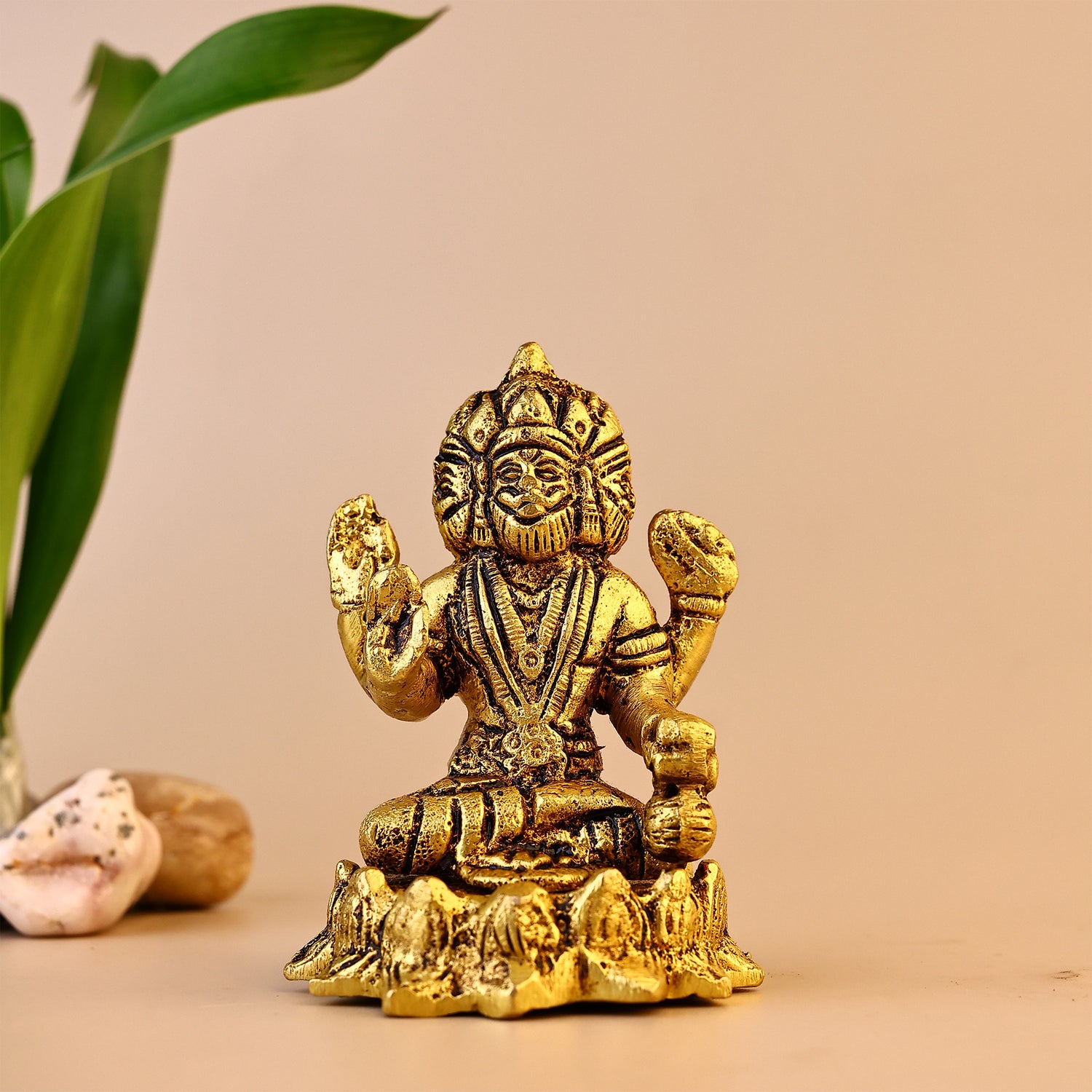 Brass Lord Brahma Ji Sculpture - Abhimantrit
