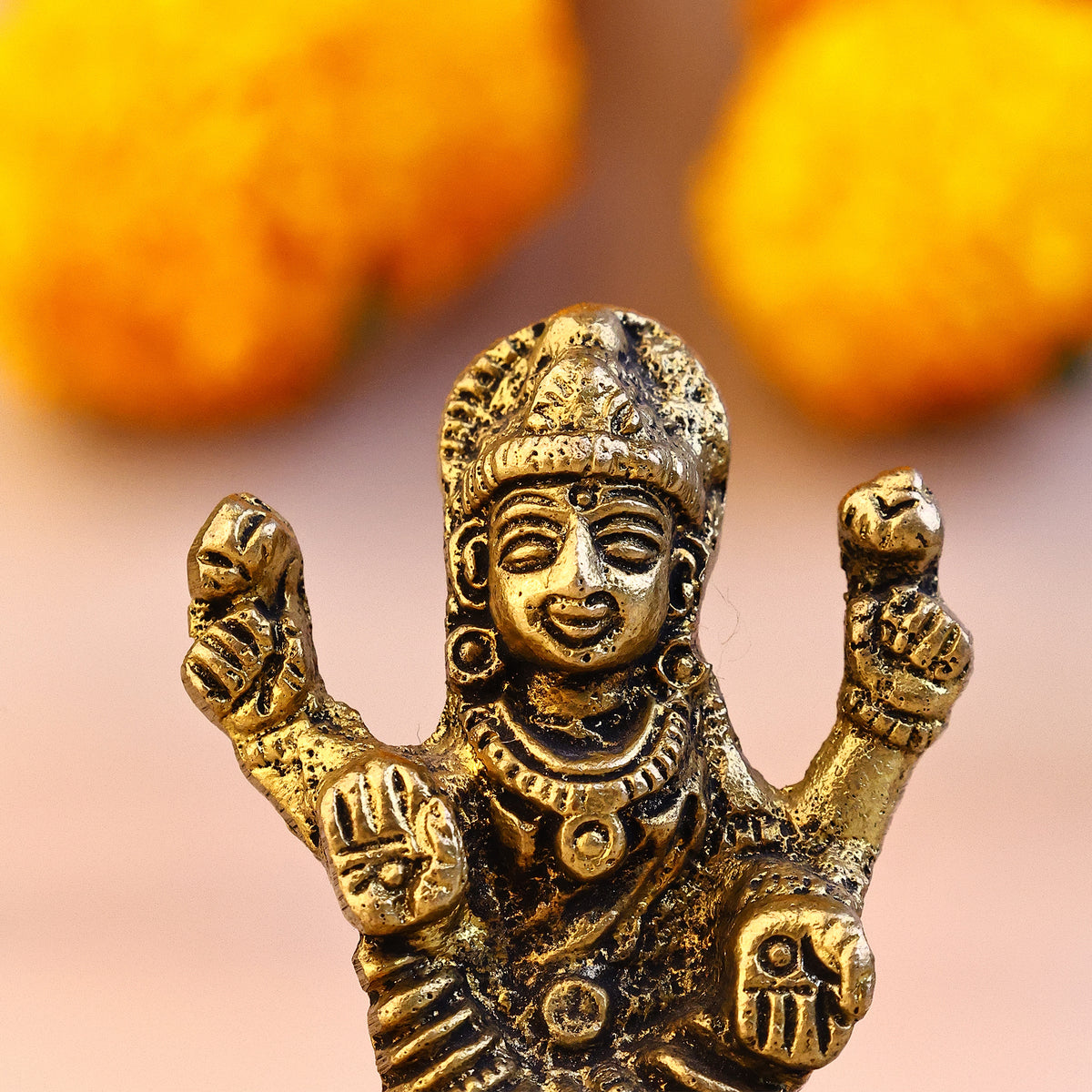 Brass Lakshmi Ji Idol - Abhimantrit