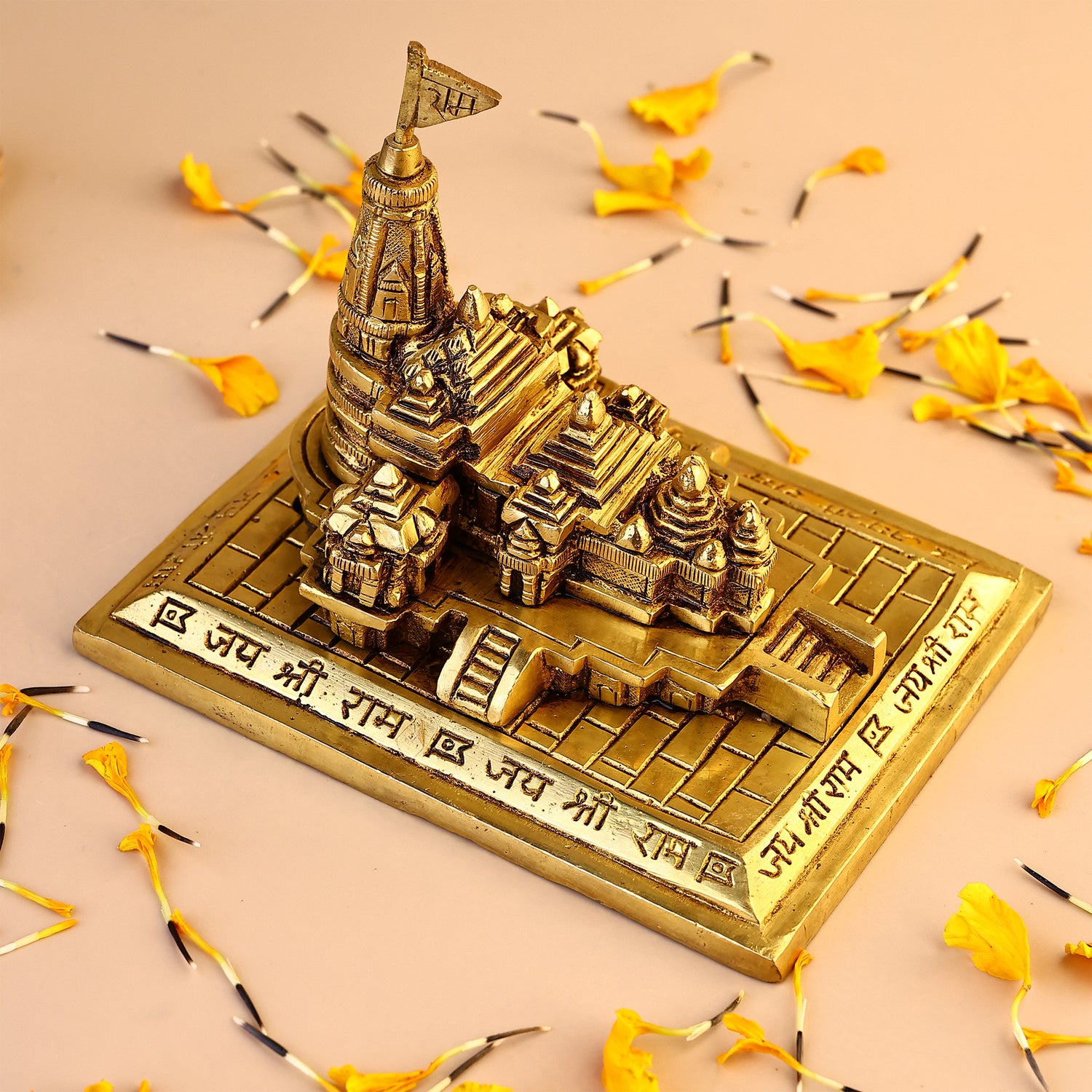Brass Shri Ram Mandir - Abhimantrit