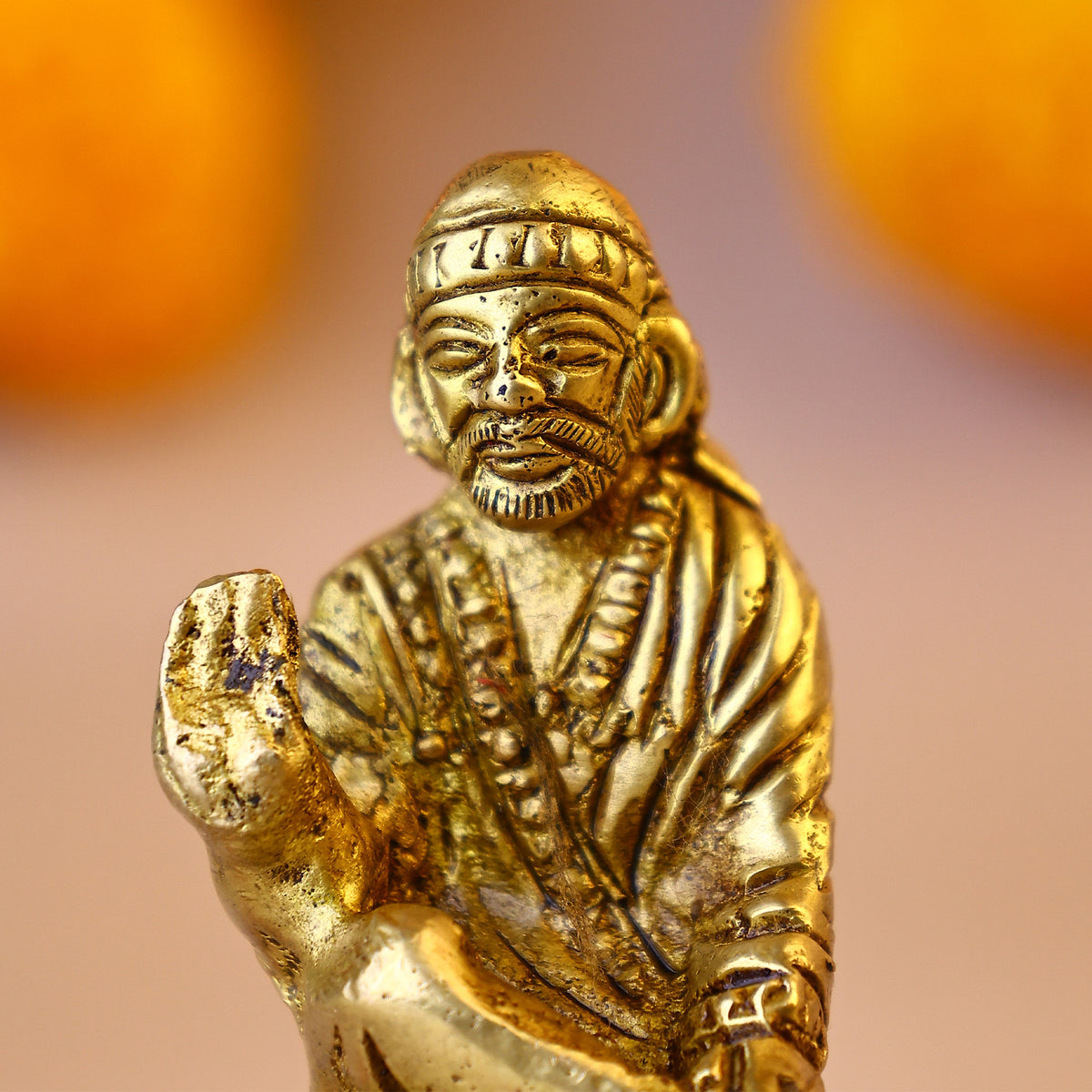 Brass Shirdi Sai Baba Idol - Abhimantrit