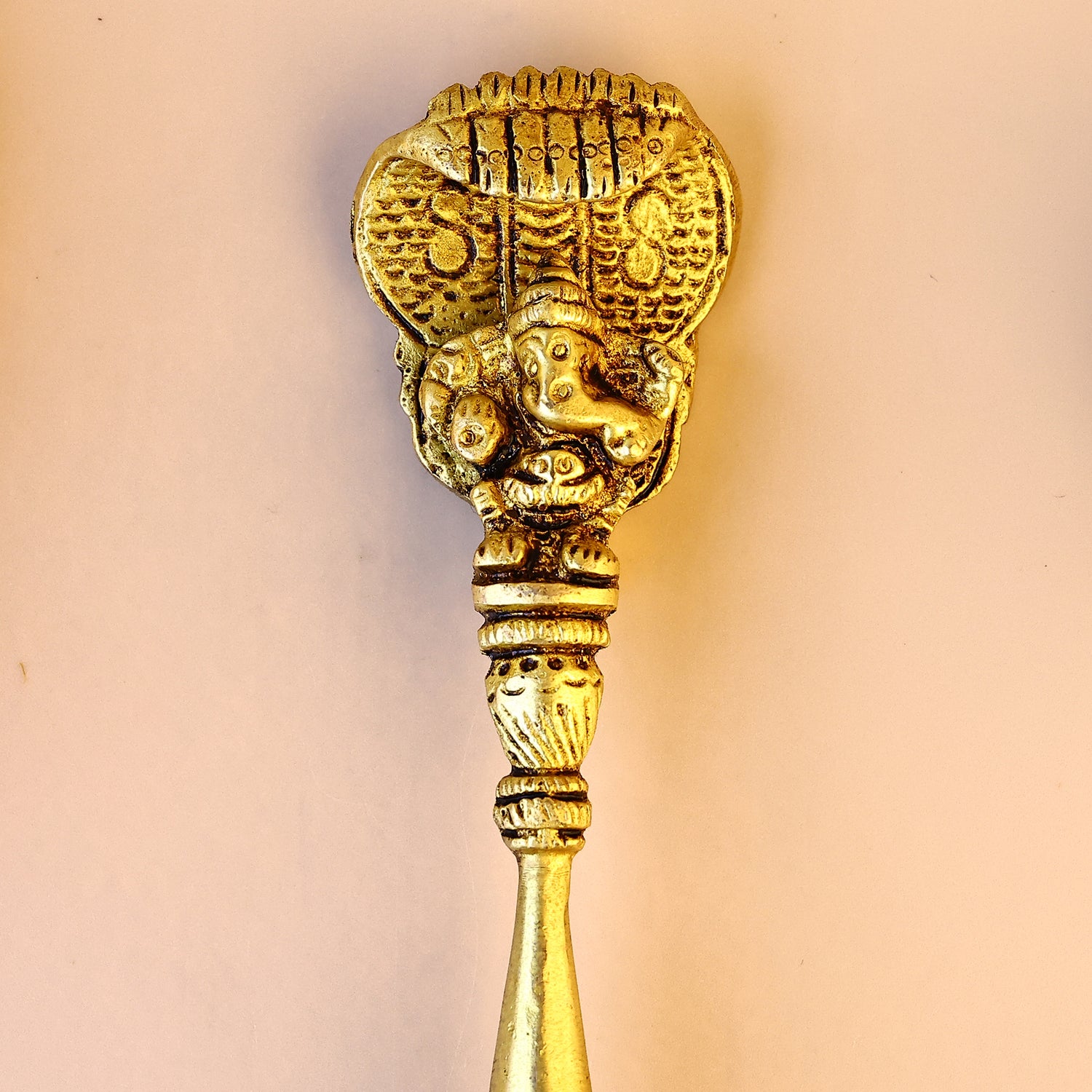 Brass Ganesh Havan Spoon - Abhimantrit