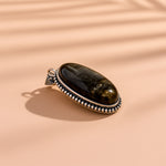 Labradorite Oval Stone Pendant - Abhimantrit & Certifiefd
