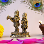 Brass Radha Krishna Statue - Abhimantrit