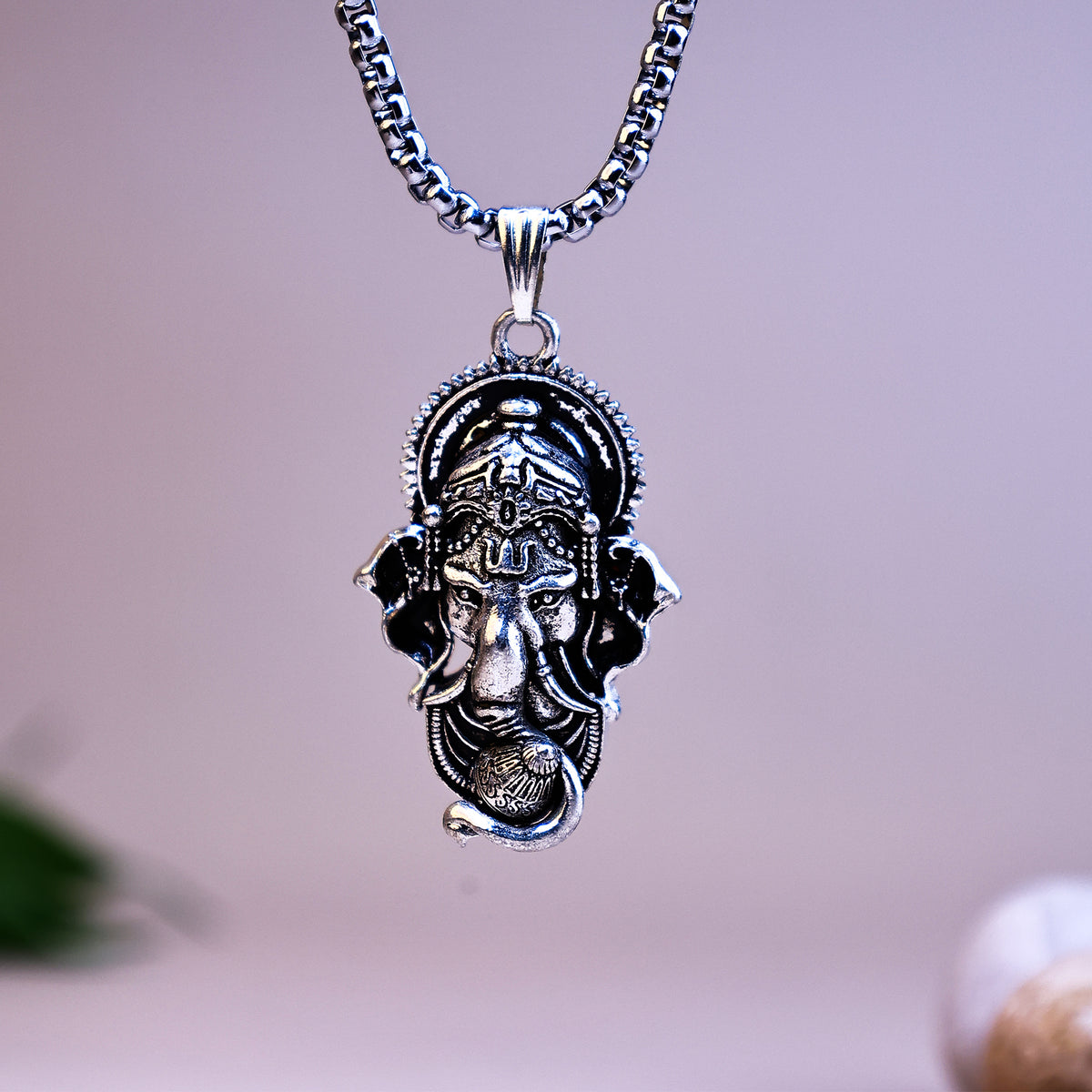 Silver Lord Ganesha Pendant (Blessing & Protection)- Abhimantrit