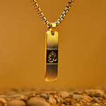 Om Chain Pendant (IGP Gold Plating) - Abhimantrit