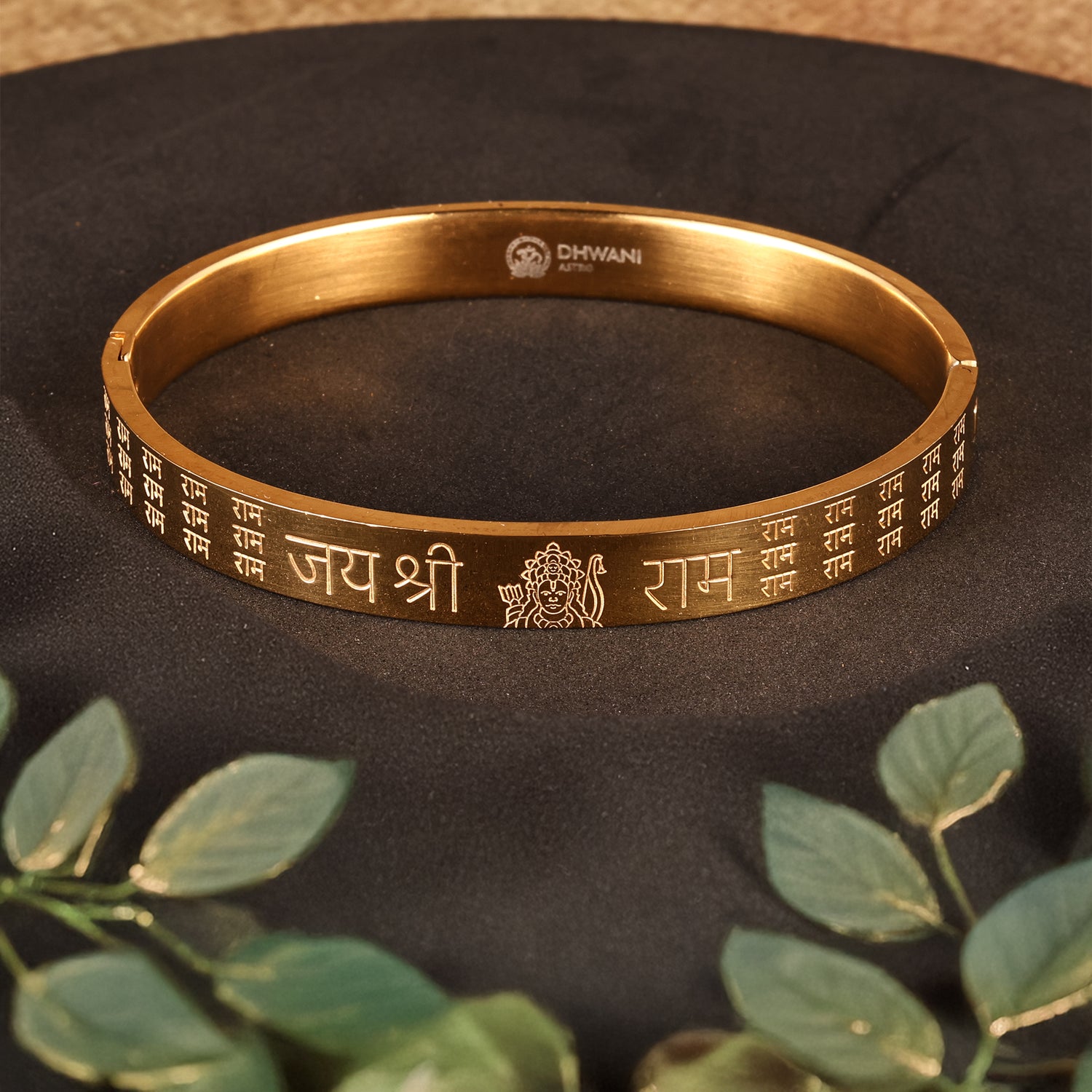 Jai Shree Ram Kada (IGP Gold Plating) - Abhimantrit