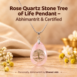 Natural Rose Quartz Tree of Life – Healing Crystal Decor for Love, Positivity & Emotional Balance