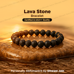 Lava Stone Bracelet - Grounding & Protection Energy Bracelet