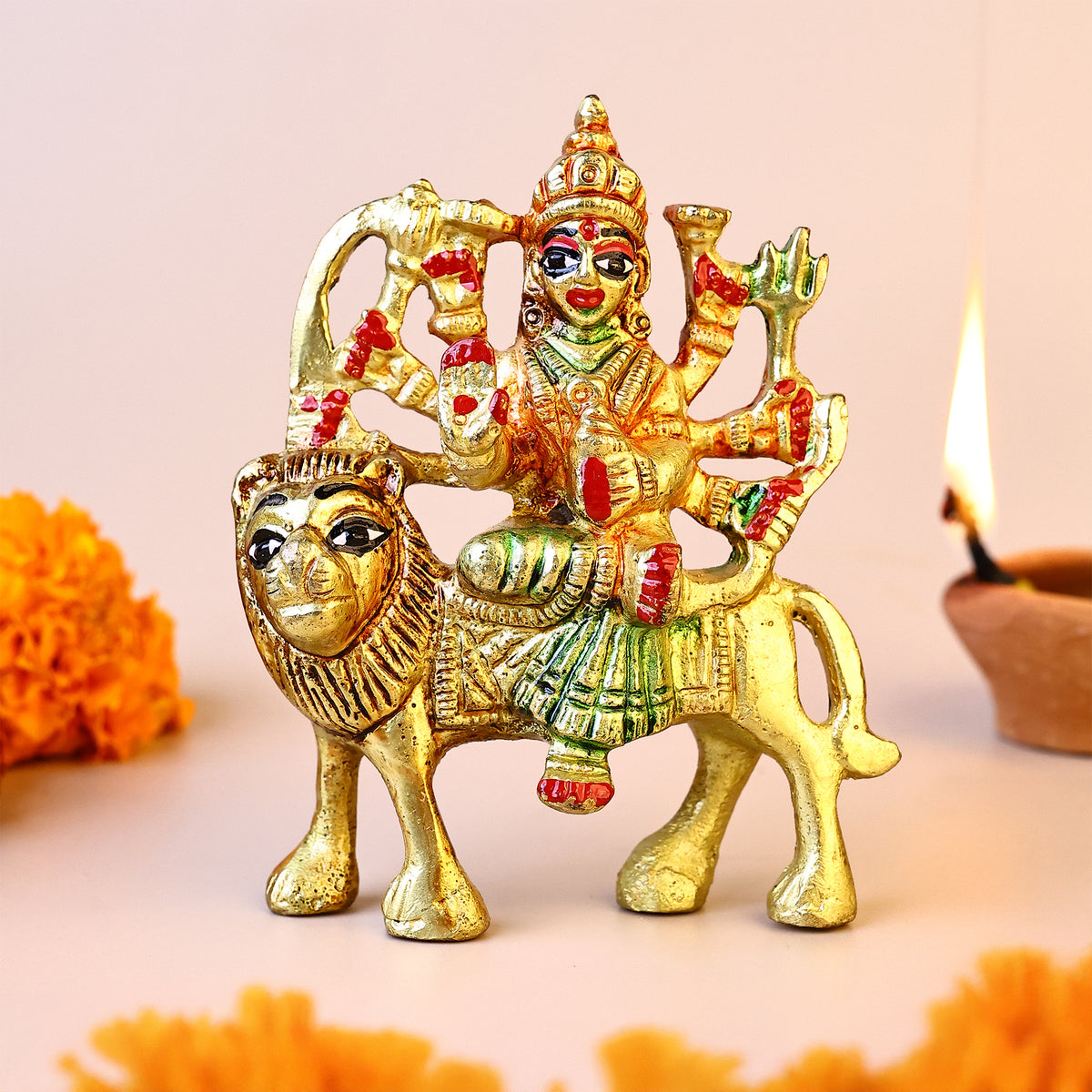 Brass Durga Maa Idol - Abhimantrit