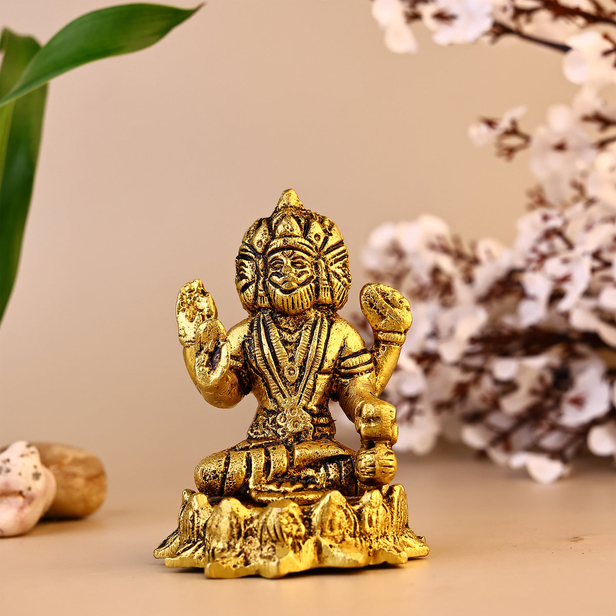 Brass Lord Brahma Ji Sculpture - Abhimantrit