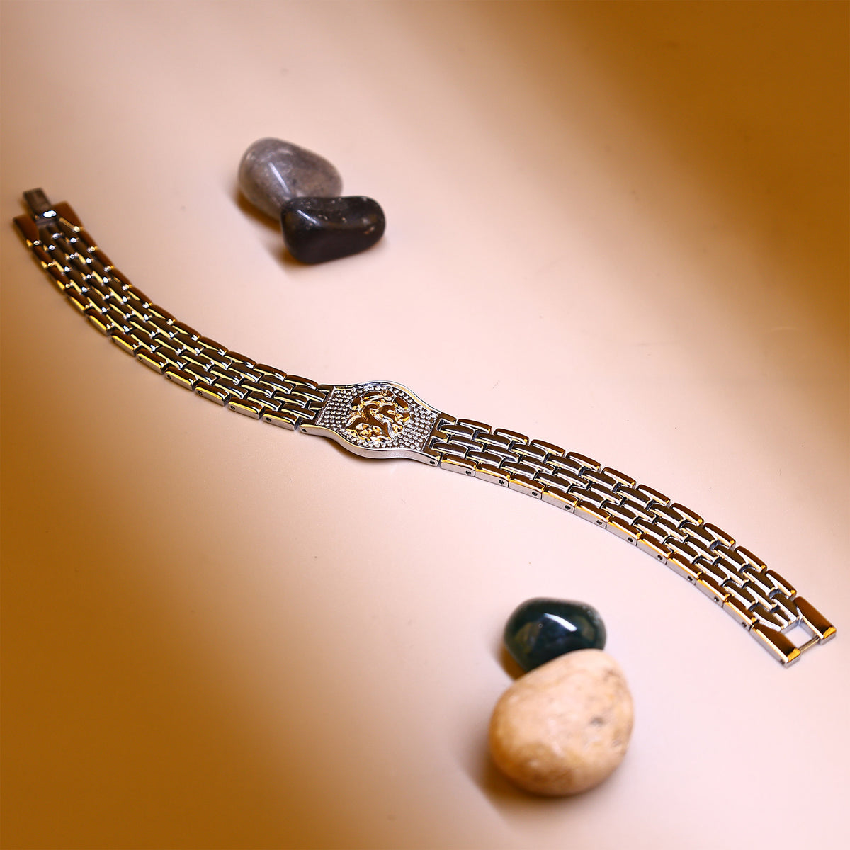 Shree Ganesh: IGP Gold & Silver Plating Bracelet - Abhimantrit