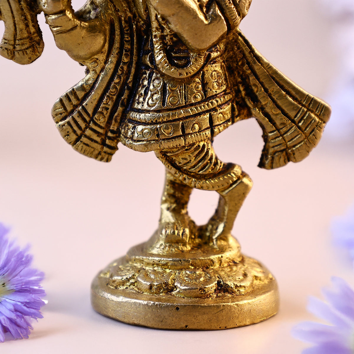 Brass Krishna Statue - Abhimantrit