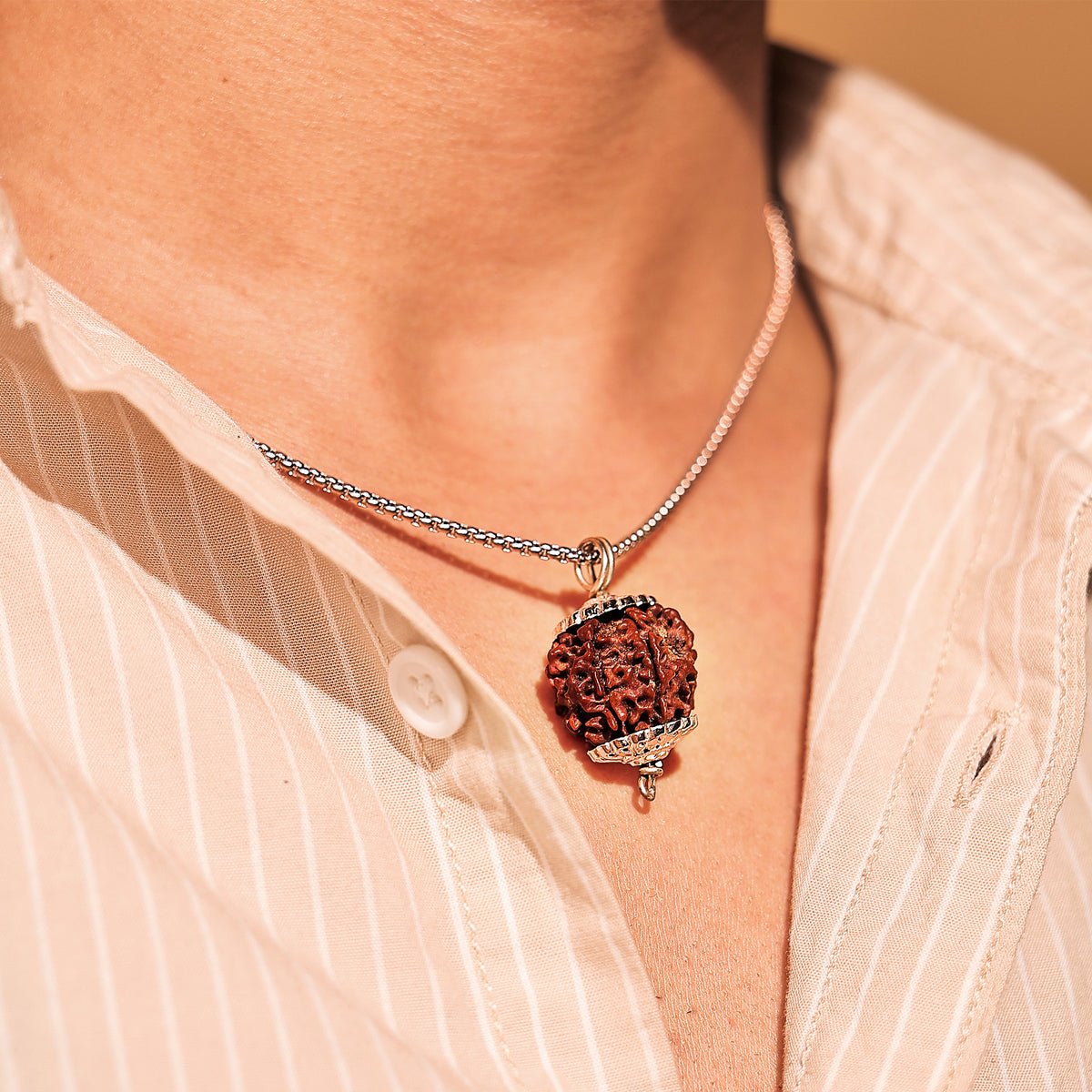 Nepali 7 Mukhi Rudraksha ( Seven Faced) - Abhimantrit & Certified