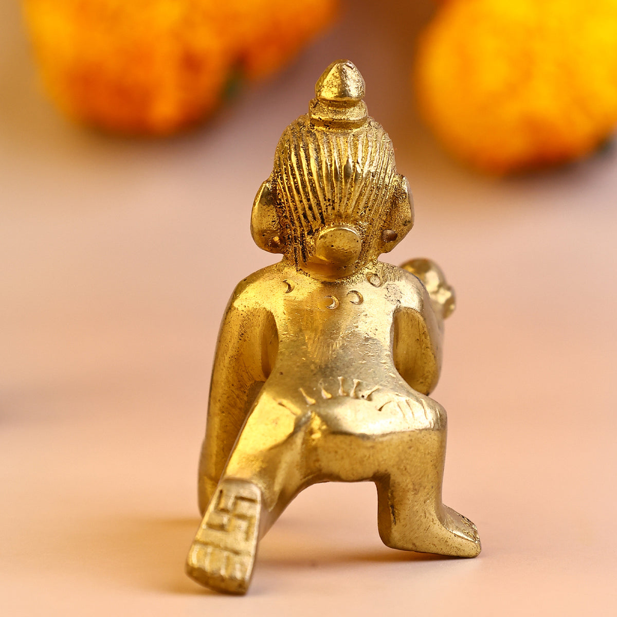 Brass Laddu Gopal Idol - Abhimantrit
