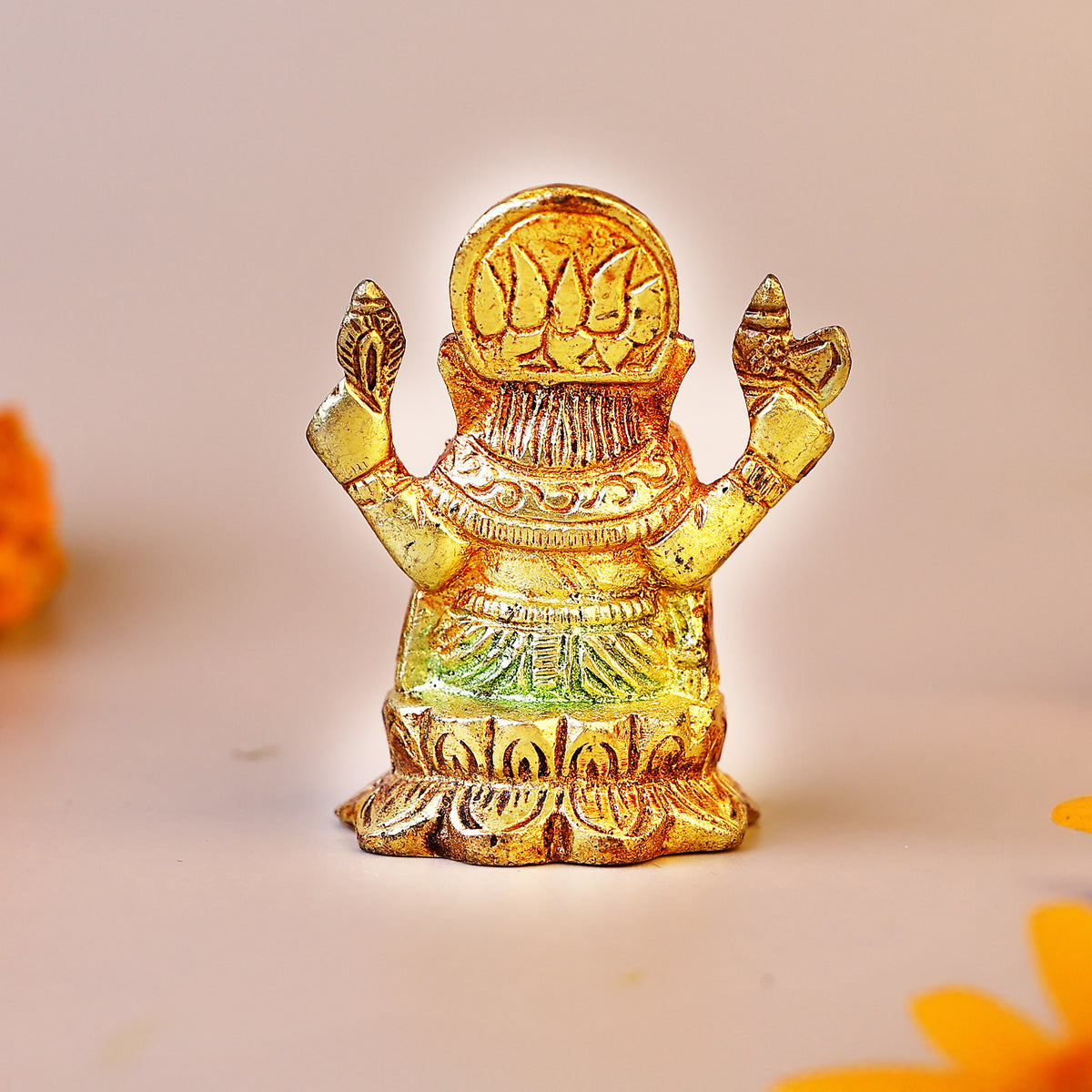 Brass Ganesha Idol - Abhimantrit