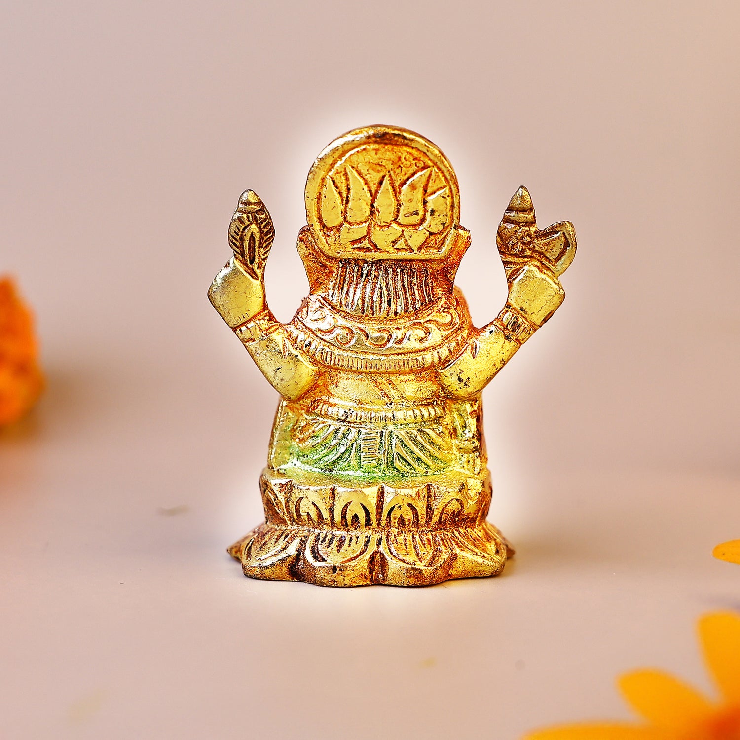 Brass Ganesha Idol - Abhimantrit