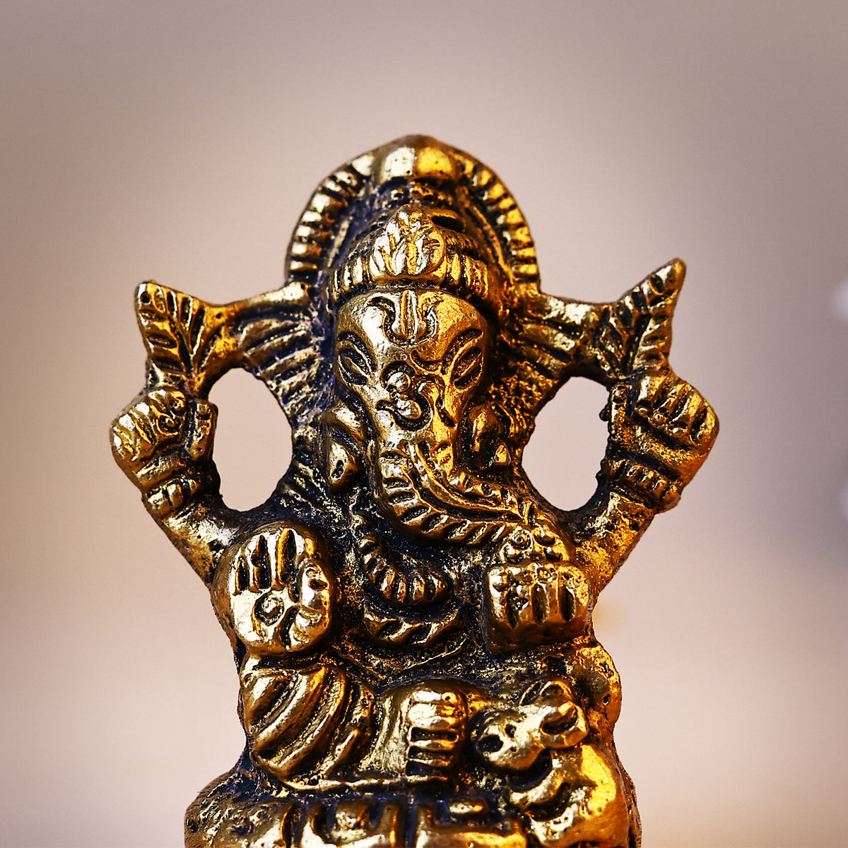 Pure Brass Shree Ganesha Idol - Abhimantrit