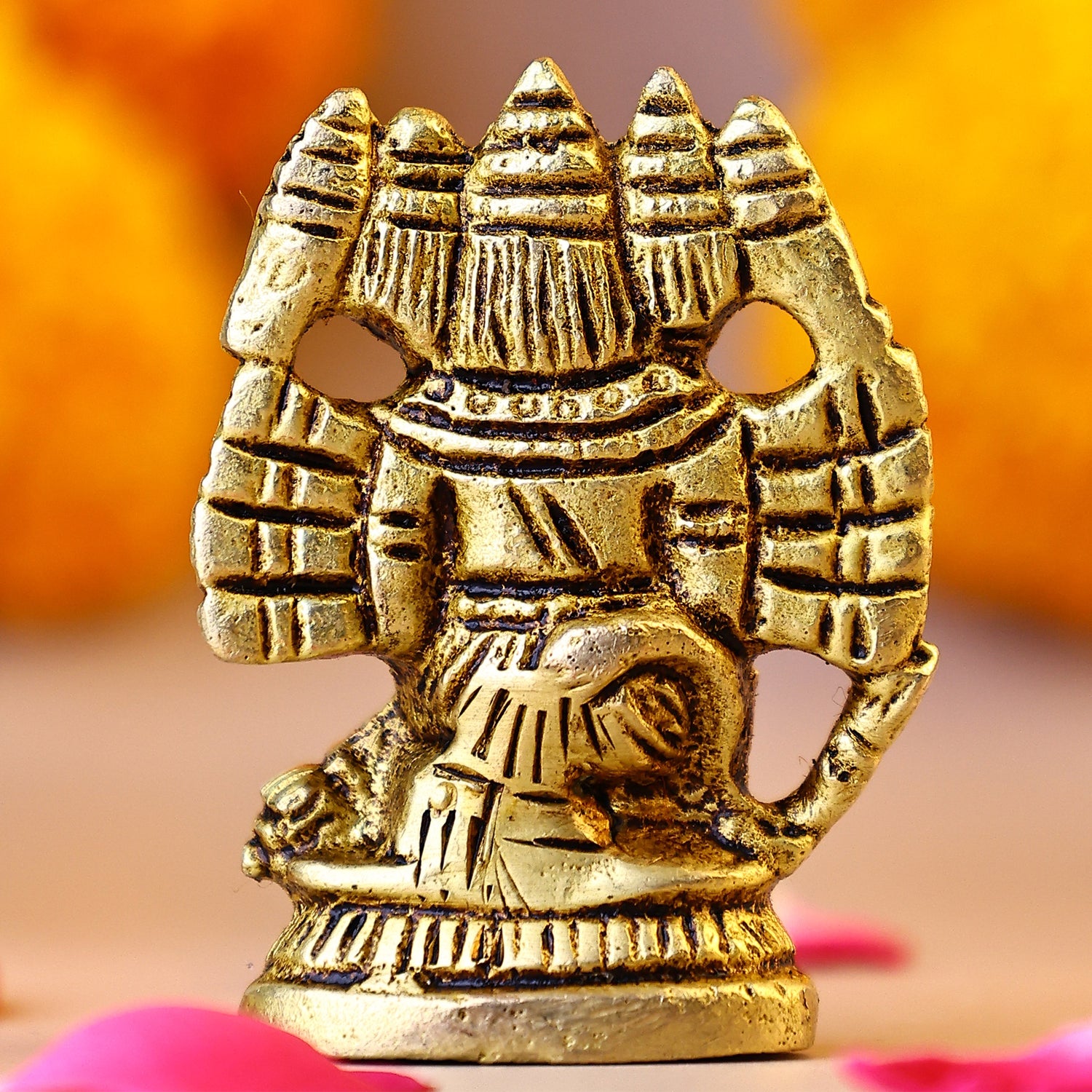 Brass Panchmukhi Hanuman Ji - Abhimantrit