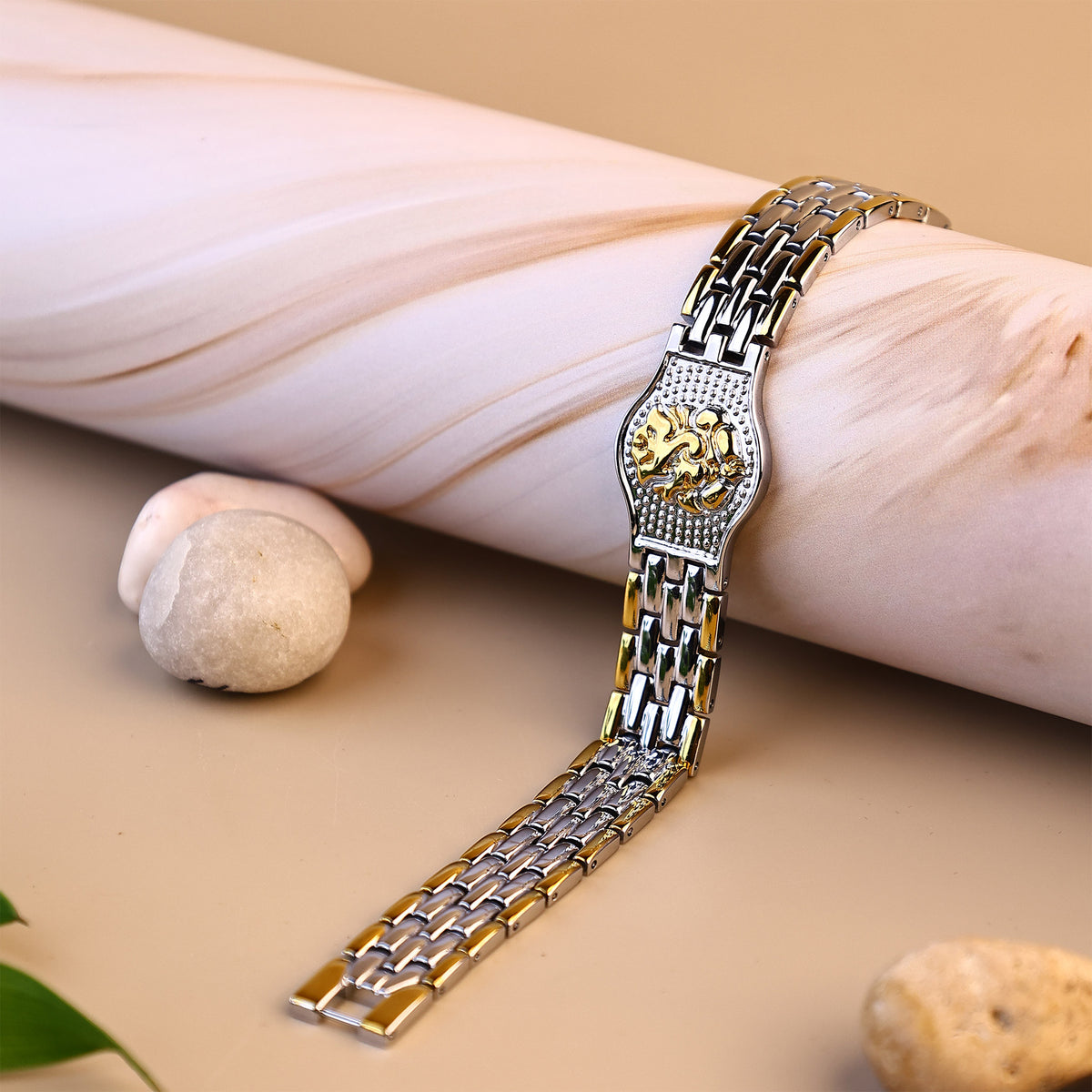 Shree Ganesh: IGP Gold & Silver Plating Bracelet - Abhimantrit