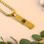 Om Chain Pendant (IGP Gold Plating) - Abhimantrit