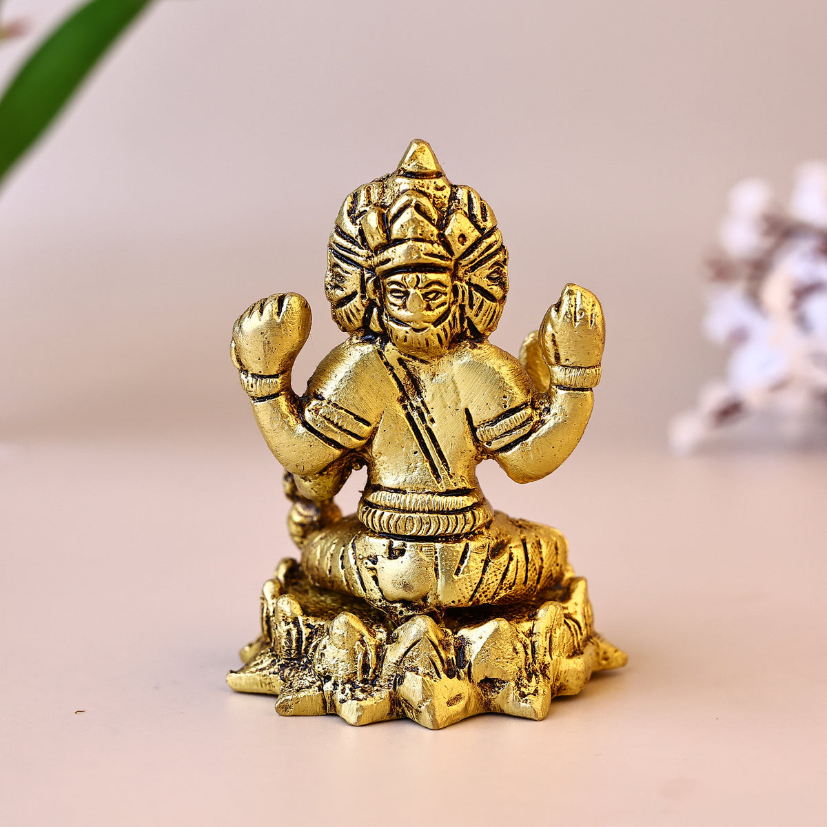 Brass Lord Brahma Ji Sculpture - Abhimantrit